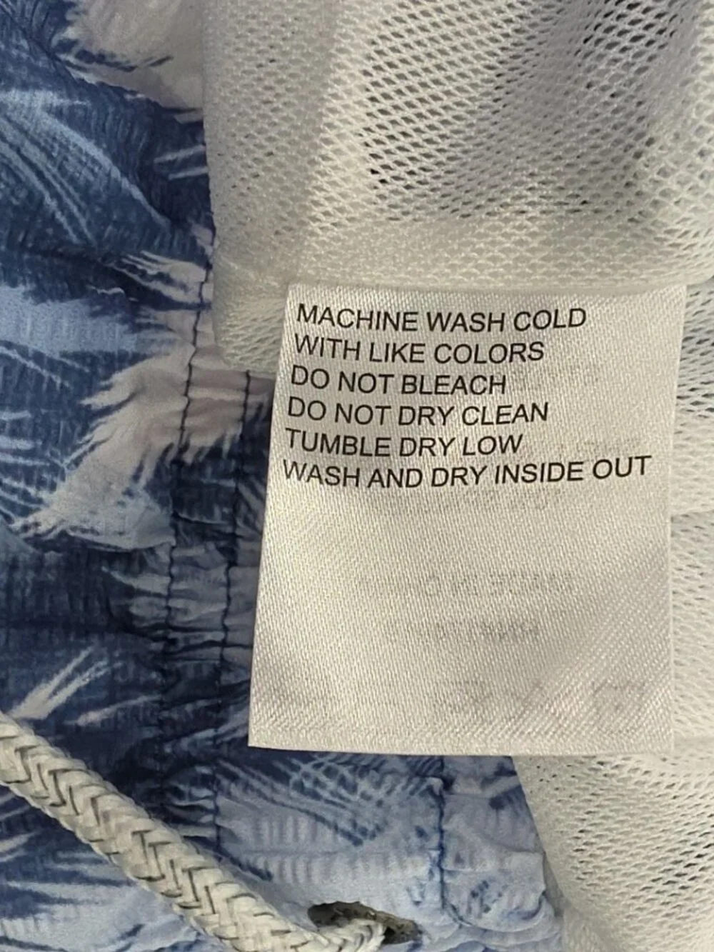 The Endless Summer Swim Trunks Shorts Mens XL Blue Tropical Elastic Waist‎ NWT